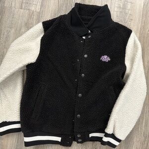 Fleece baseball jacket